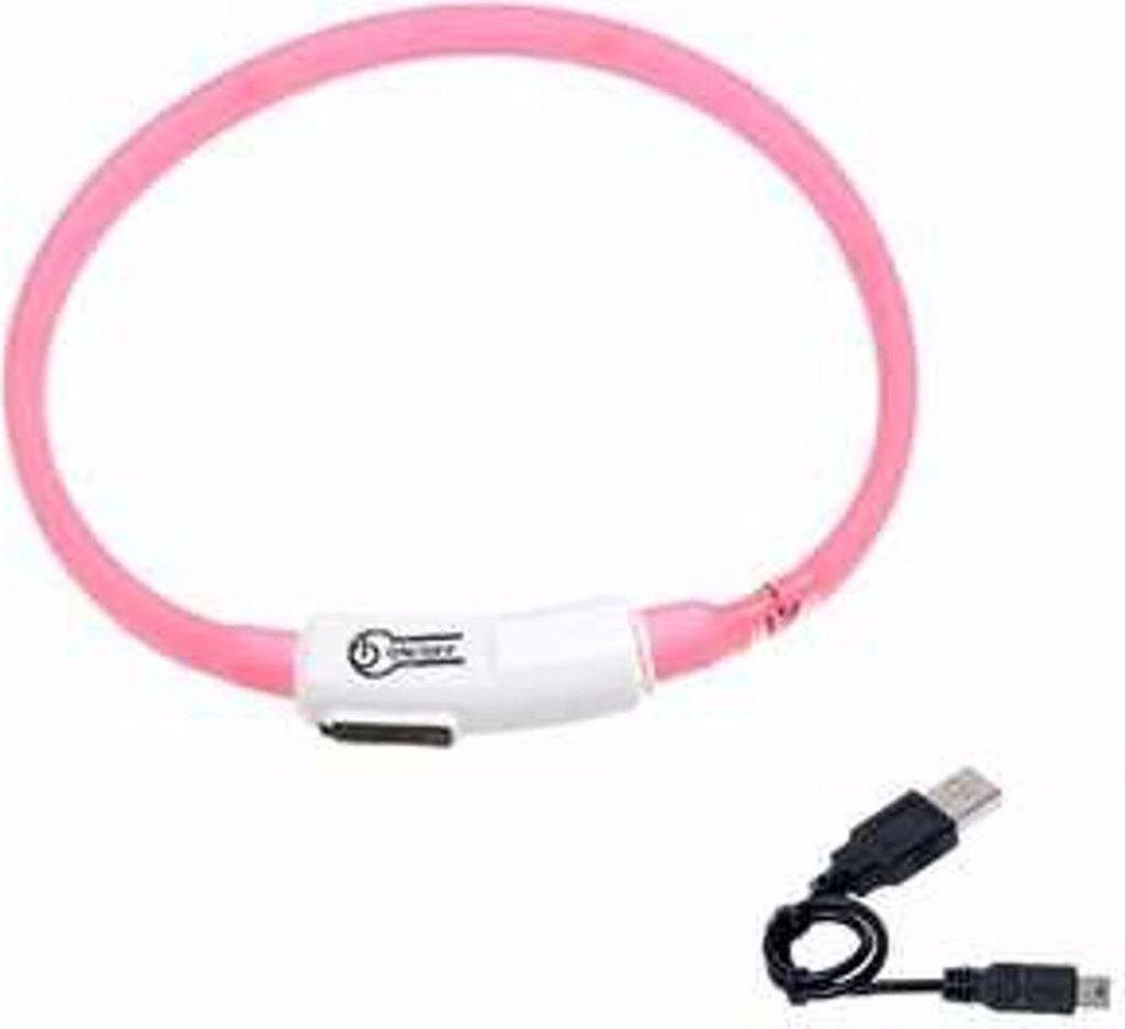 Karlie - Visio Light Led Collar Cat Rose, 35Cm Zdjęcie produktu 