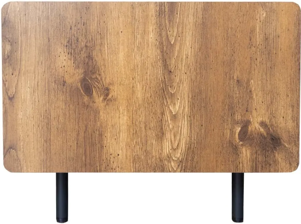 Table Basse de Salon avec Portes et Compartiments de Rangement Noir Mat - 5