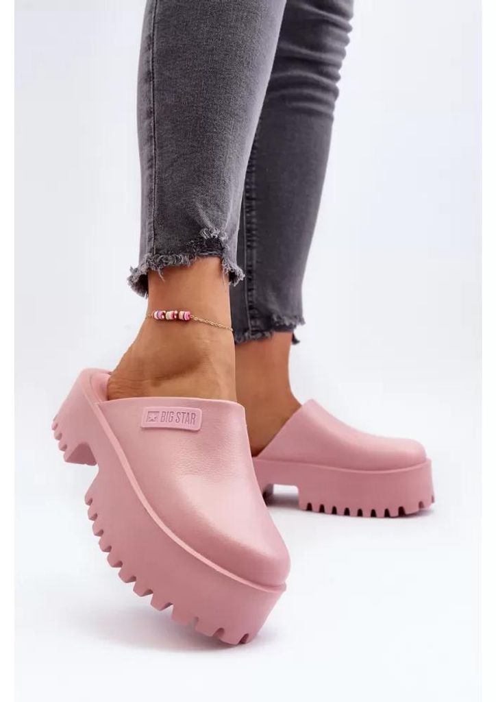Dámske žabky s pevnou podrážkou Big Star NN274020 Pink 40 Obrázok produktu 