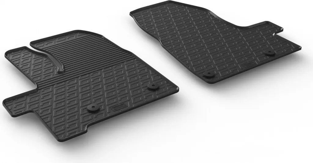 Tappetini Gomma Anteriori Auto Design Nero | Nuovi e Facili da Pulire