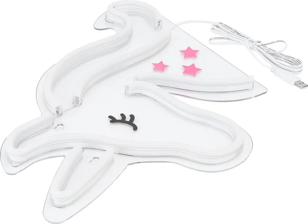 Néon LED mural rose sans installation complexe décoration USB 5V - 4