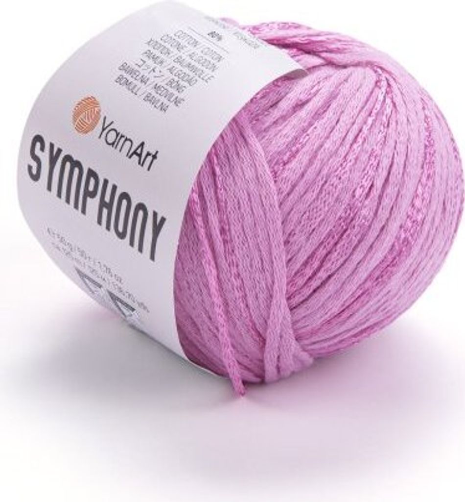 YarnArt Symphony Wolle 2116 Pink, 50g/125m, Leicht, Produktbild 