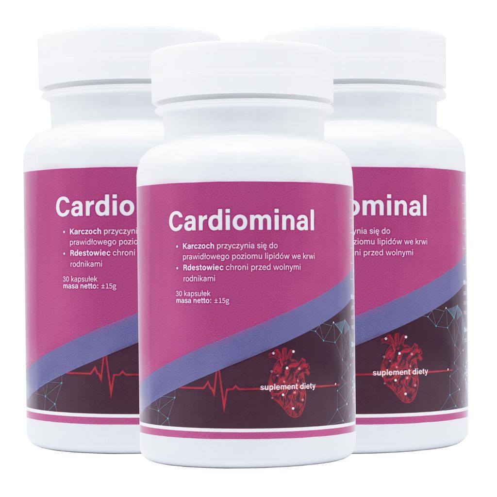 3x Cardiominal - Nahrungsergänzungsmittel, 30 Kapseln