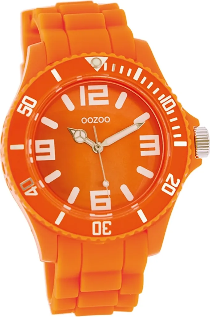 Oozoo orologio da donna e da uomo analogico al quarzo braccialato arancione Serie Vintage D2UOC4287A