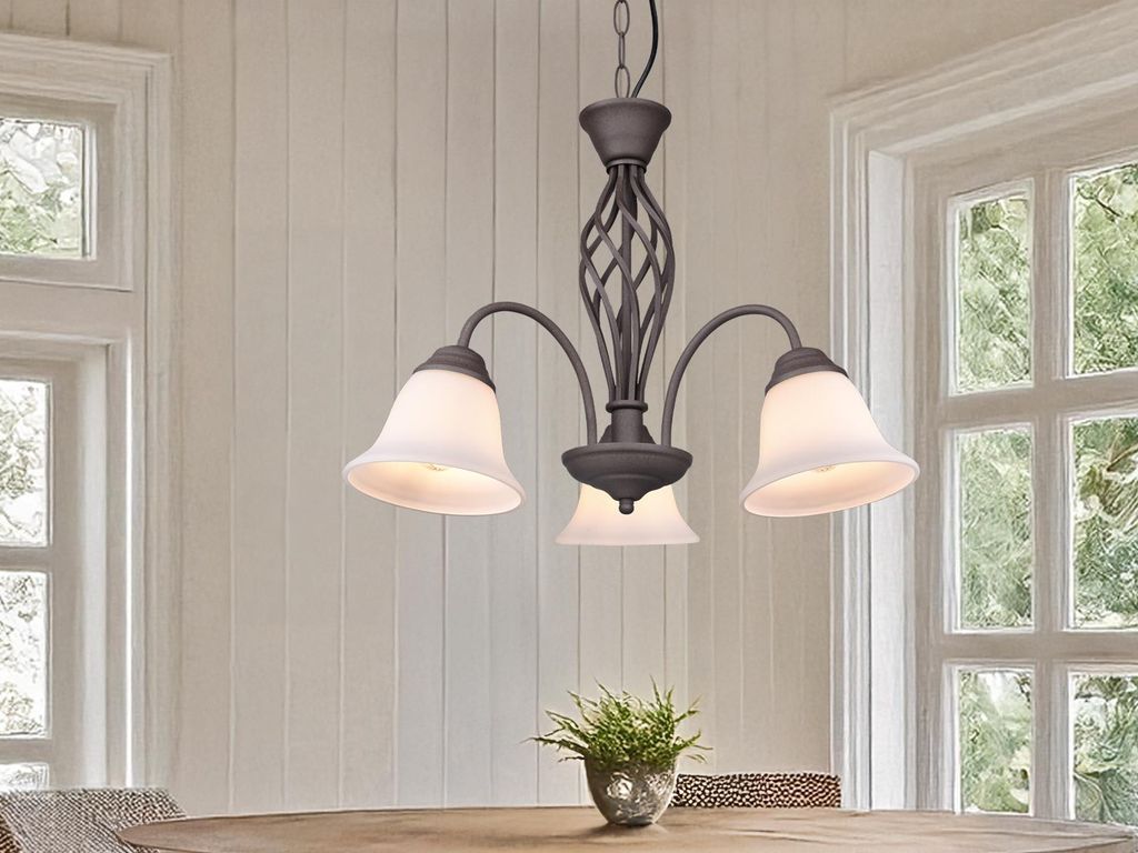 3-flammige Pendelleuchte RUSTICA