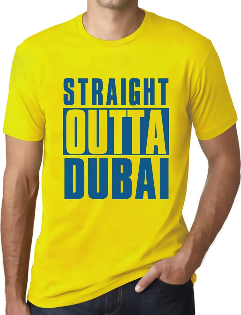Herren Grafik T-Shirt Direkt aus Dubai – Straight Outta Dubai – Öko-Verantwortlich Vintage Jahrgang Kurzarm Lustige Druck Geburtstag Geschenk ...