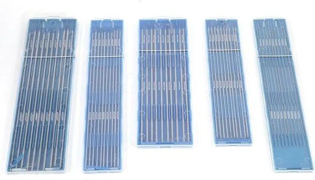 10 Électrodes Tungstène Lanthane Bleu TIG 2.4 x 150 mm pour Soudage