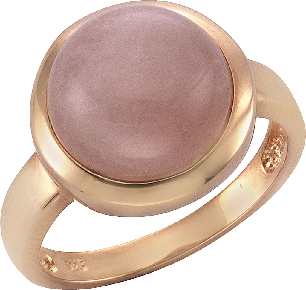 Zeeme Gemstones Ring 925/- Sterling Silber rosa 052 (16,6) Rosenquarz rosa 360271735-1