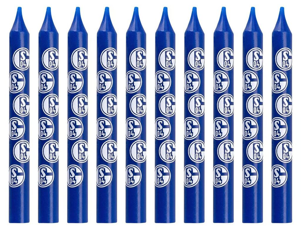 FC Schalke 04 Geburtstagskerzen 10er-Pack Produktbild 