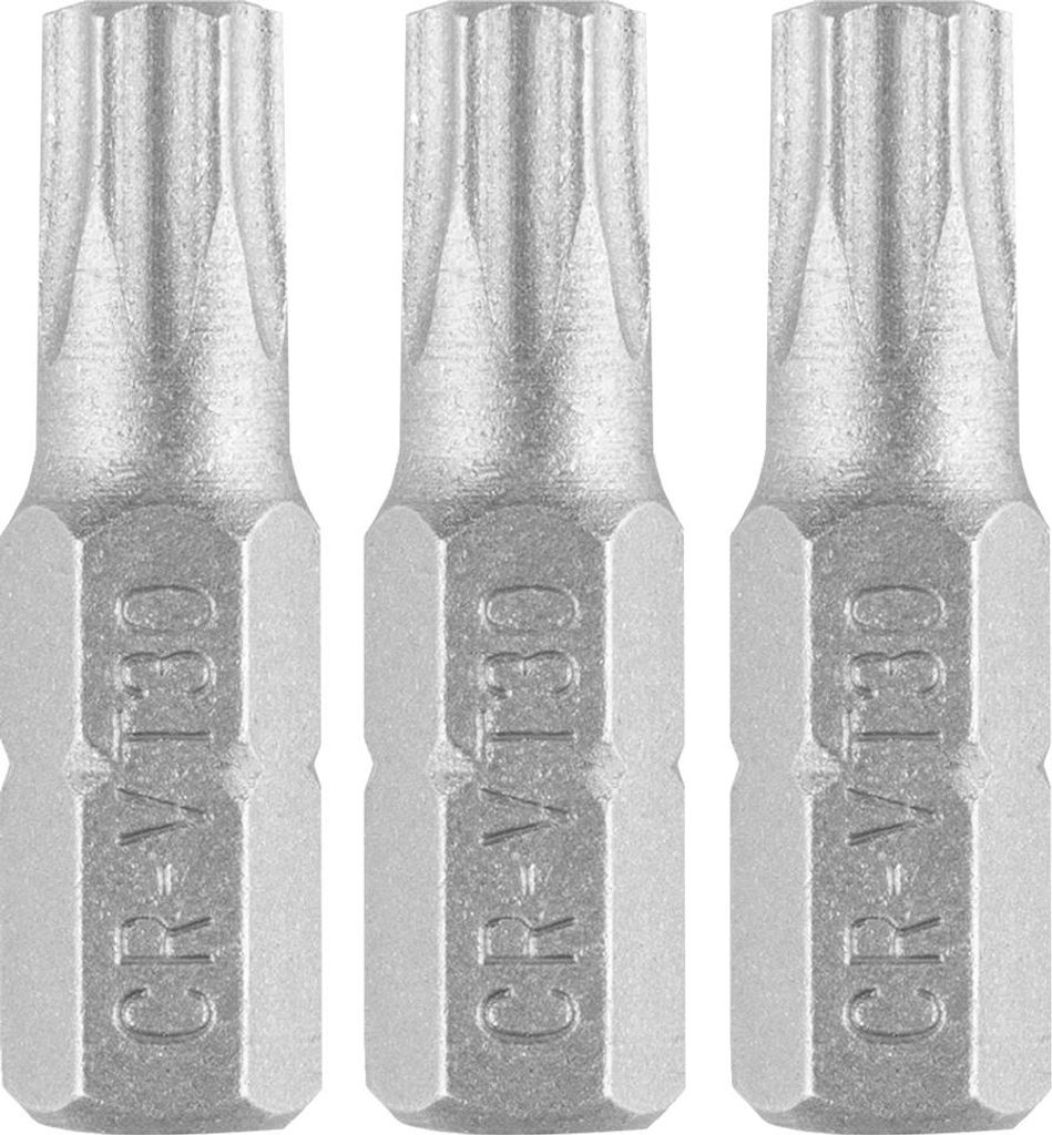 Torx-Bits T30 x 25 mm, 3 Stück.