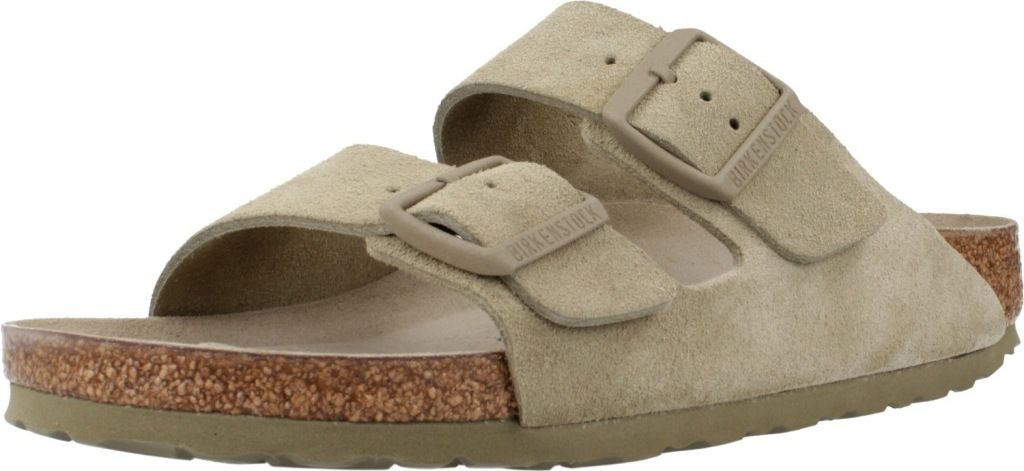 Birkenstock Klassische Pantoletten Arizona SFB Damen 31303930353534 Beige 45 EU