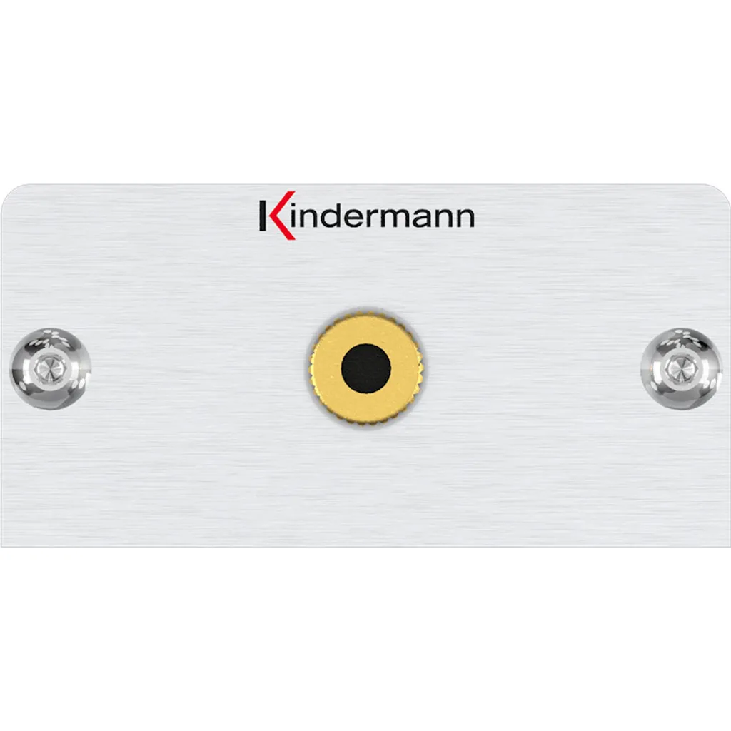 Module Jack 3.5 mm traversant Kindermann 7444000511 format 50x25mm