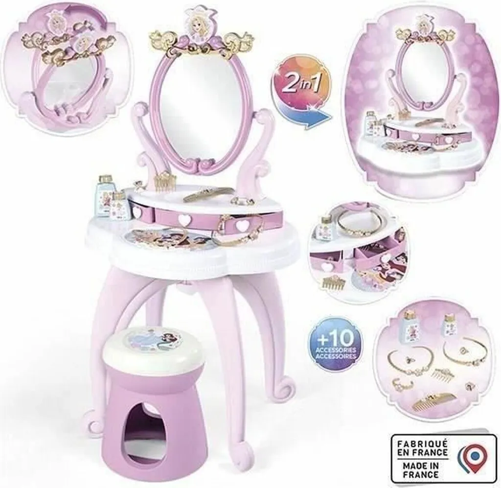 Coiffeuse Smoby Princess Idéale pour Apprendre à se Coiffer comme une Grande