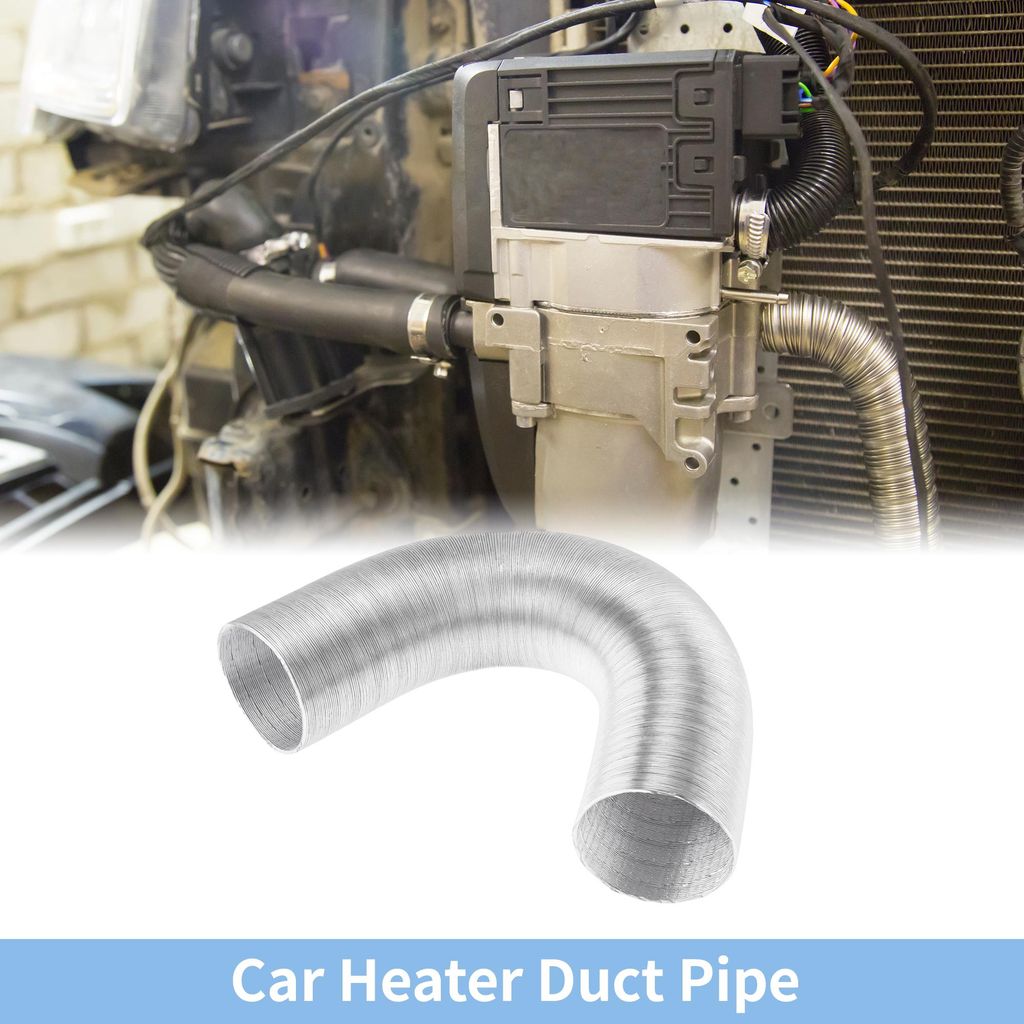 75mm Durchmesser 80cm Auto Heizung Luftschlauch Aluminiumfolie Warmluftschlauch Für Dieselheizer Silberfarbe
