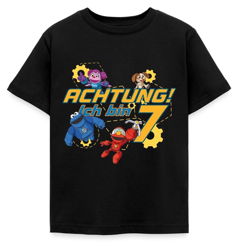 Spreadshirt Mecha Builders Kinderhelden Technik Teamwerk Spaß Kinder T-Shirt, 110/116 (5-6 Jahre), Schwarz