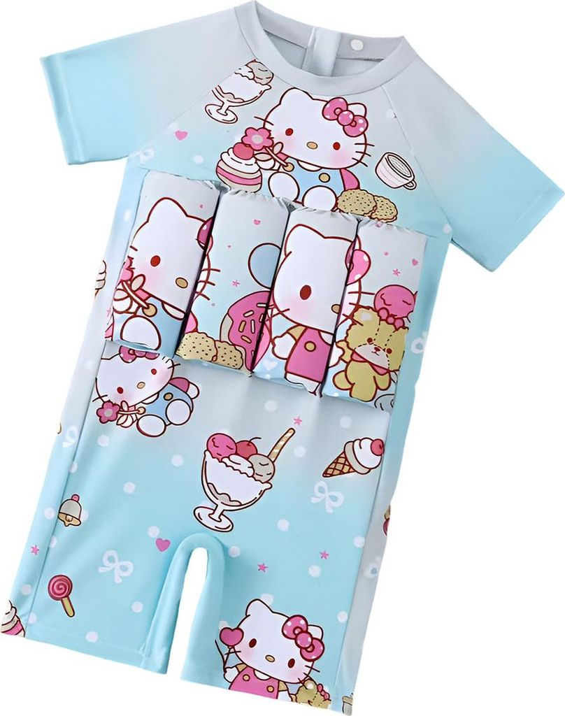 Baby-Badeanzug und Poncho Größe 116 - Dinosaurier