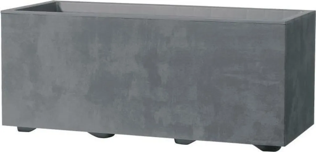 Jardinière murale design 59 cm avec réserve d'eau DEROMA Millennium R grise