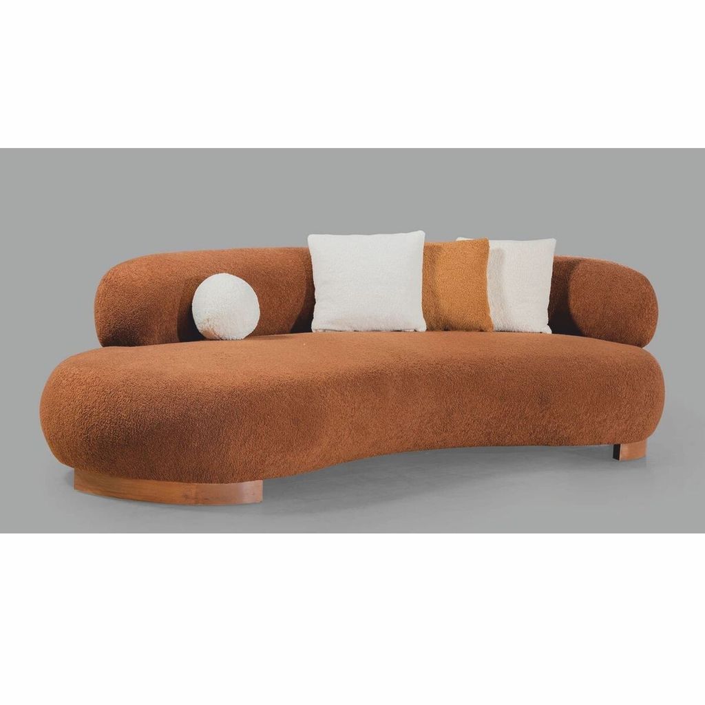Casa Padrino Luxus Sofa Braun 255 cm - Wohnzimmer & Hotel Möbel