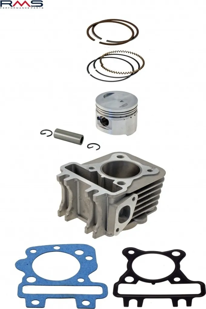Cylindre RMS 50ccm en Fonte Haute Résistance pour Piaggio 4T