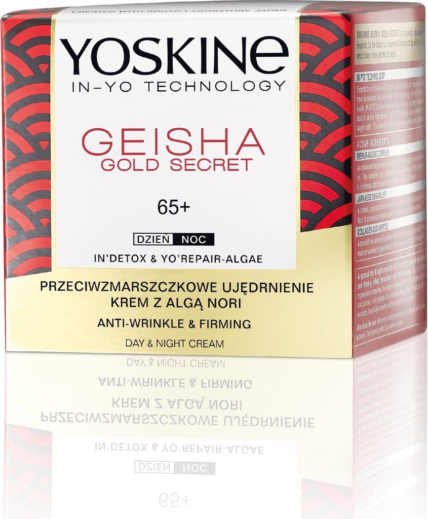 YOSKINE Geisha Gold Secret 65+ Anti-Falten Straffende Tages- & Nachtcreme mit Nori-Algen 50ml