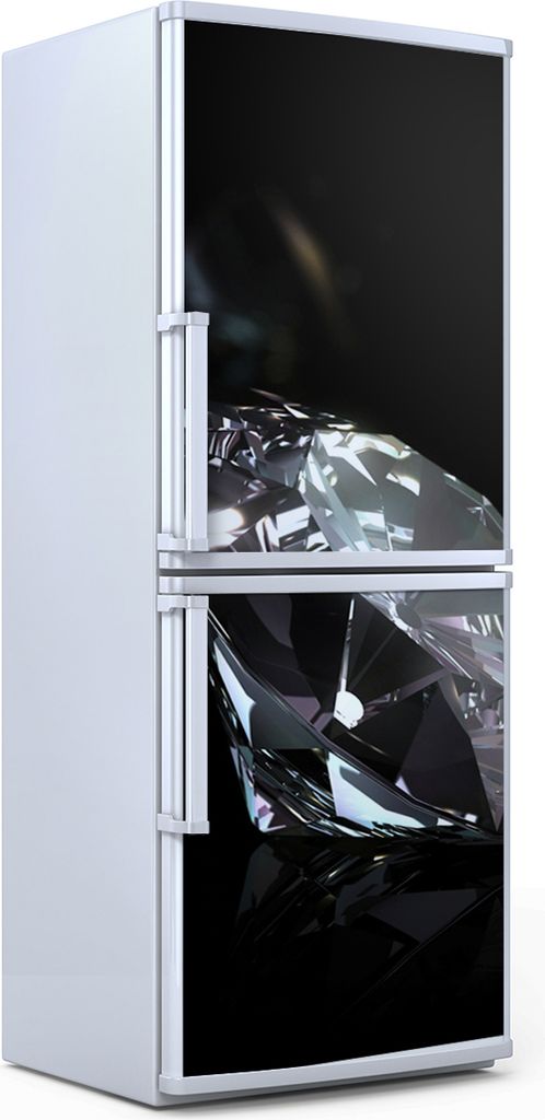 Kühlschrankdekoration 70x180 cm Aufkleber auf dem Kühlschrank - Diamanten Edelsteine