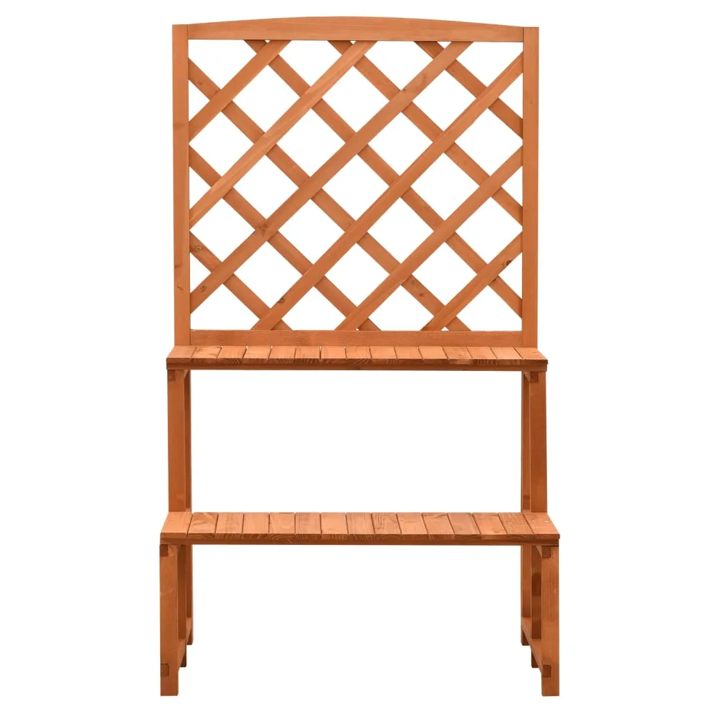 Gagnez de la place au Balcon avec ce Porte-Plante avec Treillis Orange