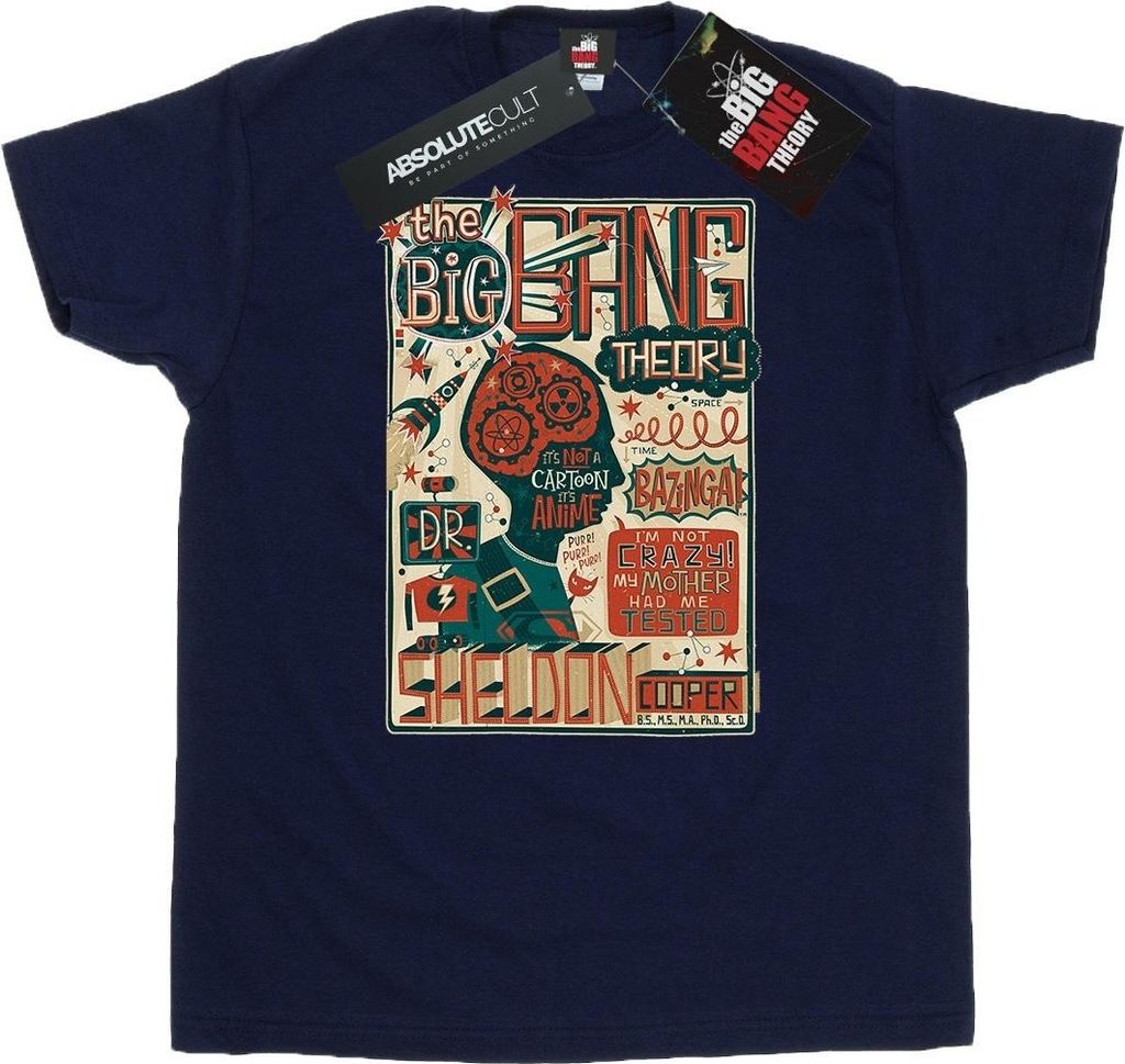 Big Bang Theory - T-Shirt für Herren BI12792 (L) (Marineblau)