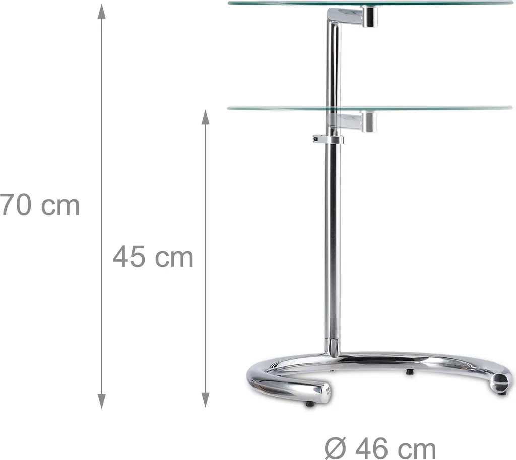 Table basse transformable Relaxdays avec fonction levante et rangement