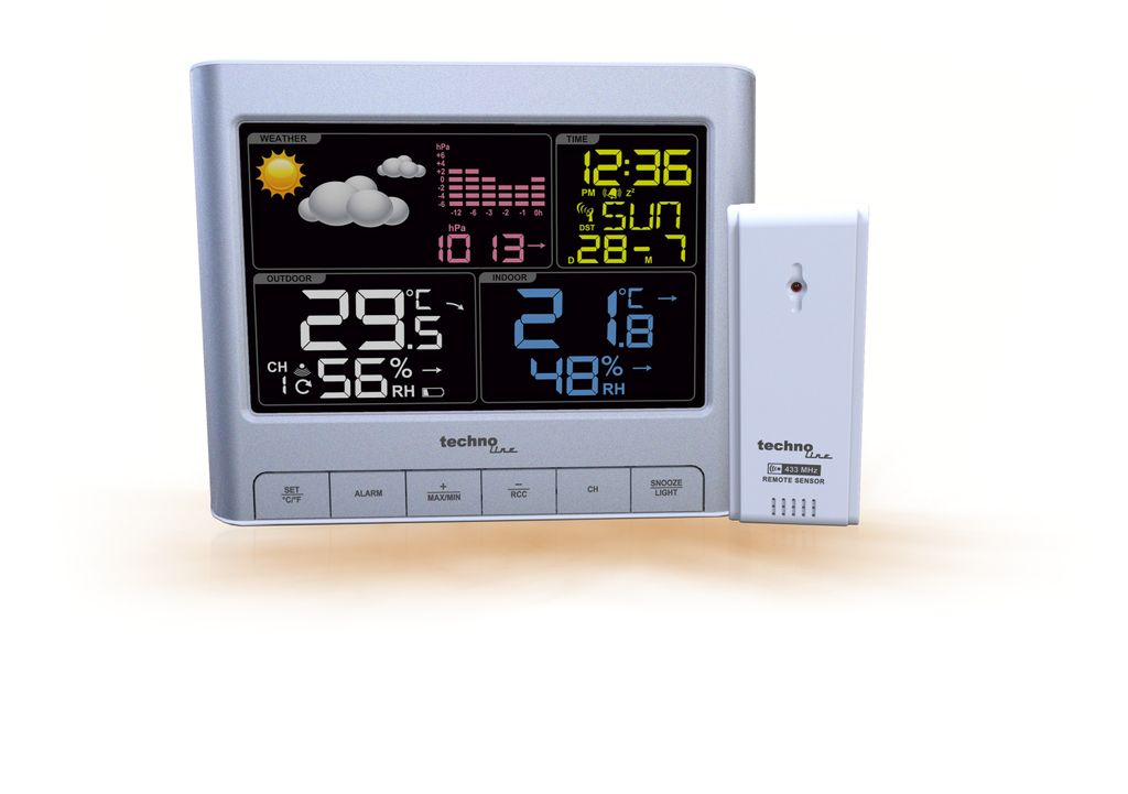 Stazione meteo wireless TECHNOLINE con trasmettitore Immagine del prodotto 