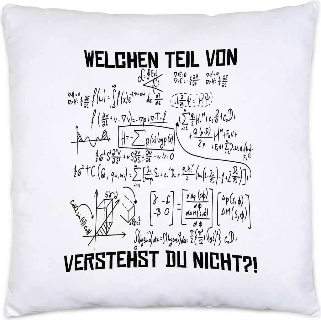 Welchen Teil Der Formel Verstehst Du Nicht Kissen Inkl Füllung Lustige Geschenkidee Mathematiker Physiker Ingenieur