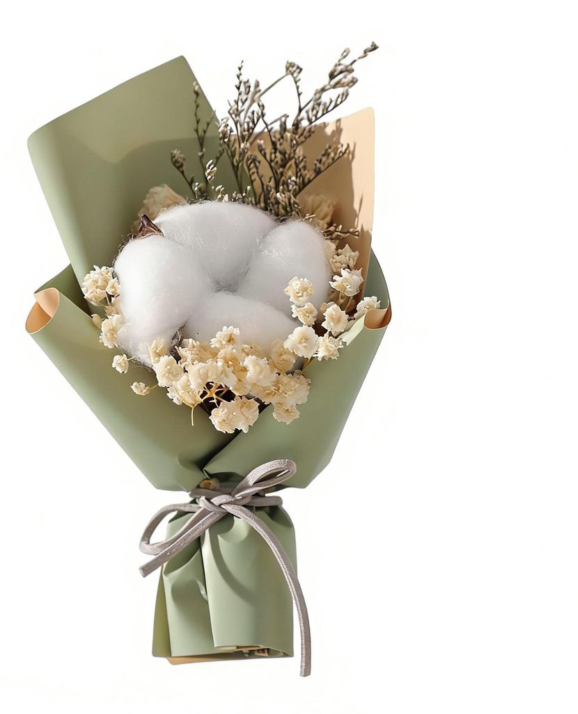 Mini-Trockenblumenstrauß, getrocknetes Schleierkraut, Rosendekoration, kleiner Blumenstrauß, romantisches Geschenk zum Valentinstag, zur Hochzeit...
