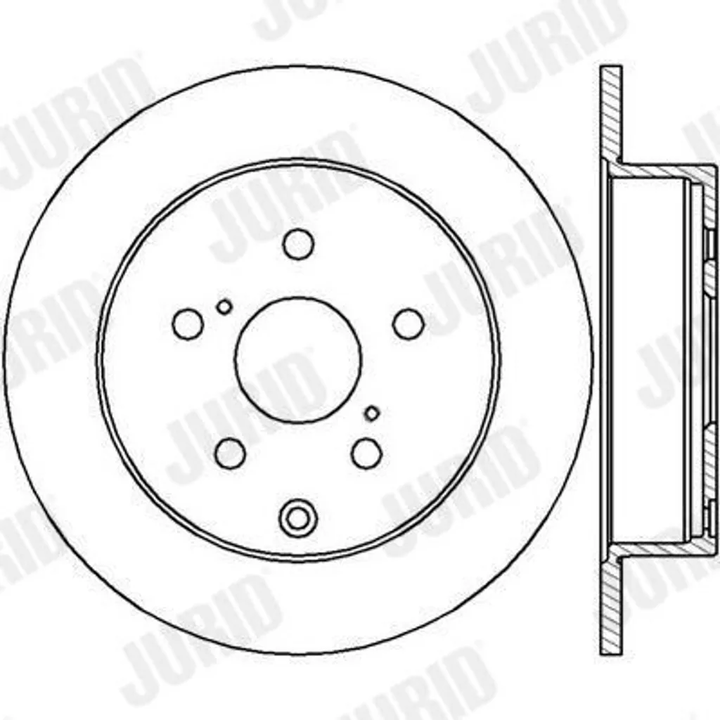 JURID 562431JC Jeu de 2 Disques de Frein Haute Qualité Centrage 57mm