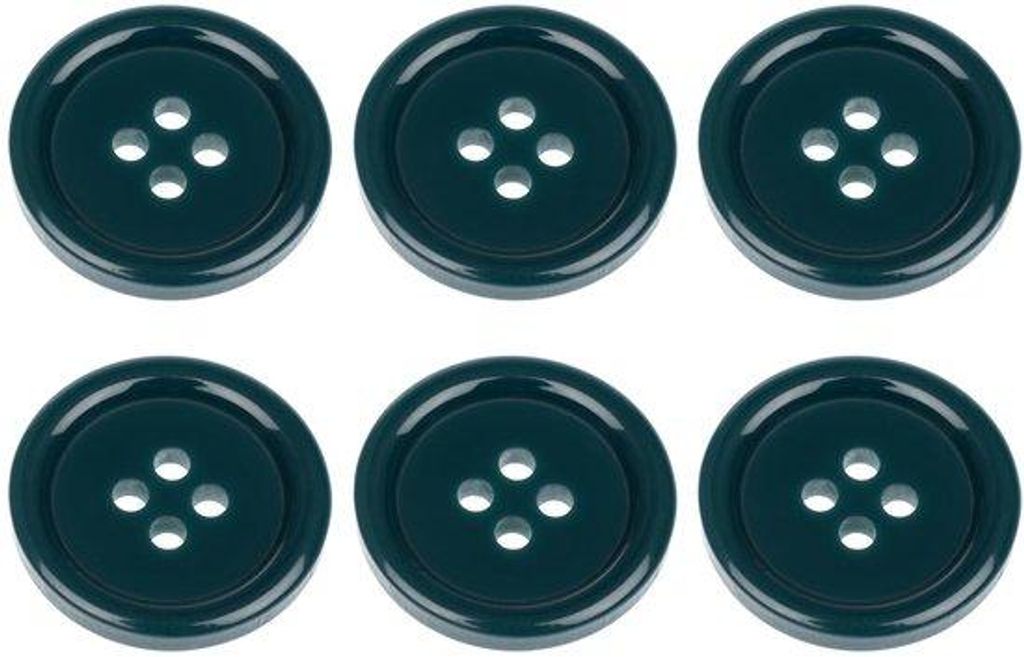 Runde Schrauben, 20 mm, flach, 4 Löcher, 32 Zoll, 32 Linien, Pfeffergrün, 6 Stück