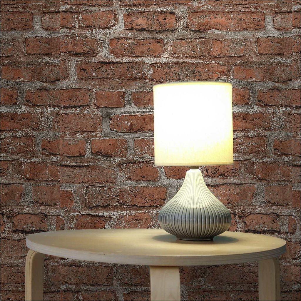 Vorgeleimte Tapete Steine M1-No.12041 Vliestapete Rot Braun Wohnzimmer Schlafzimmer Küche Flur