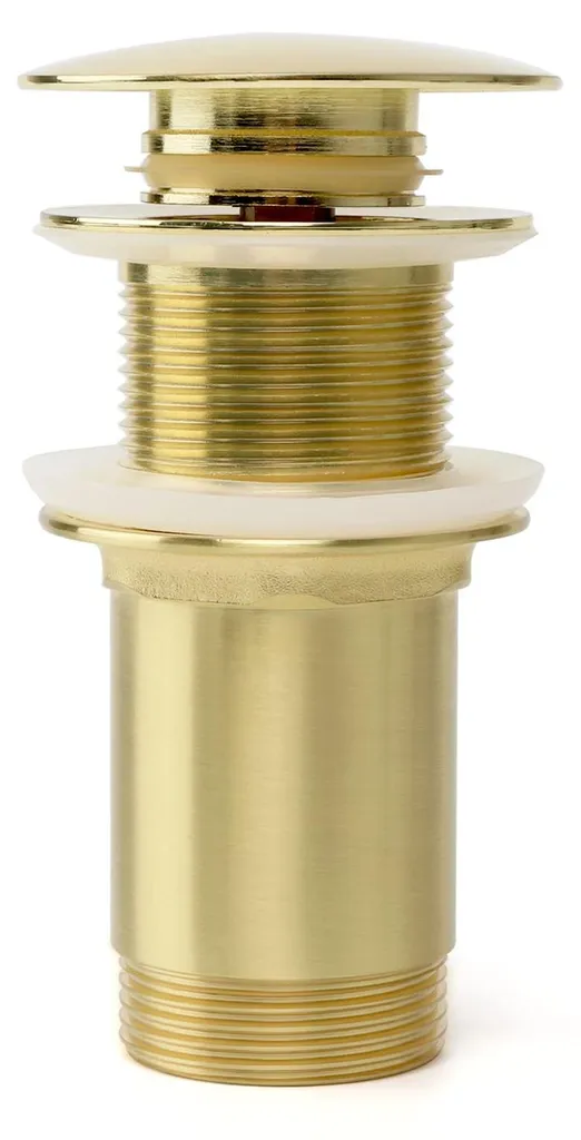 Bouchon pour Vasque sans Trop-plein Or Brossé pour Rénovation Design
