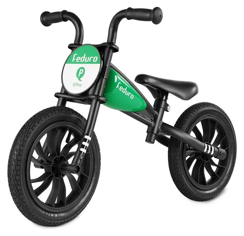 Vélo sans pédales Feduro Green Qplay avec selle réglable et cadre léger