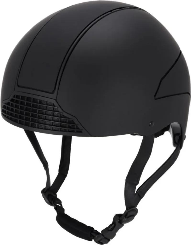 Casque d'équitation QHP Dallas-XC - Bombe cross noire mate