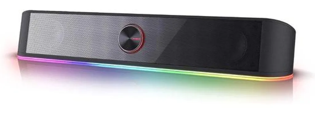 Barre de son tactile à éclairage dynamique et rétroéclairage RVB