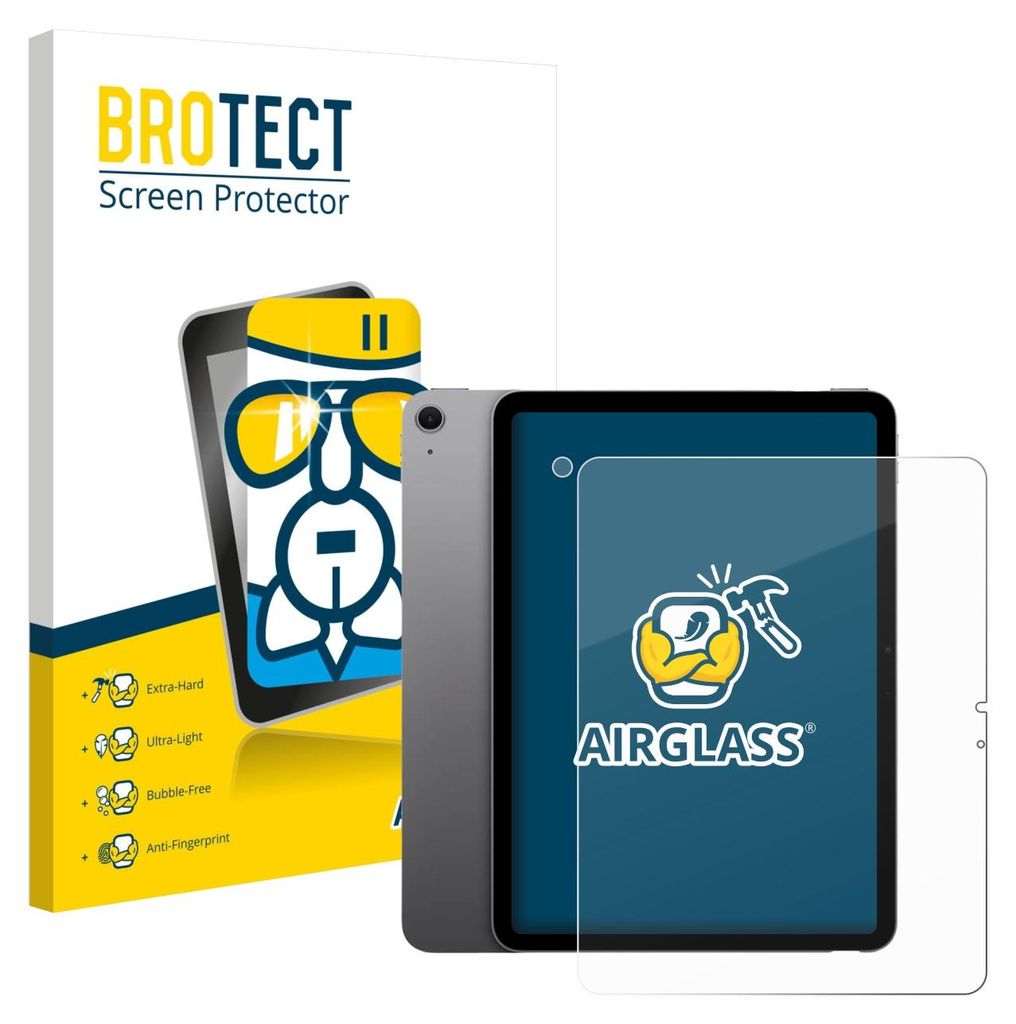 BROTECT Schutzglas für Apple iPad Air 13" M3 2025 (Display+Kamera) Schutzfolie Panzer Folie Glas Display Schutz klar