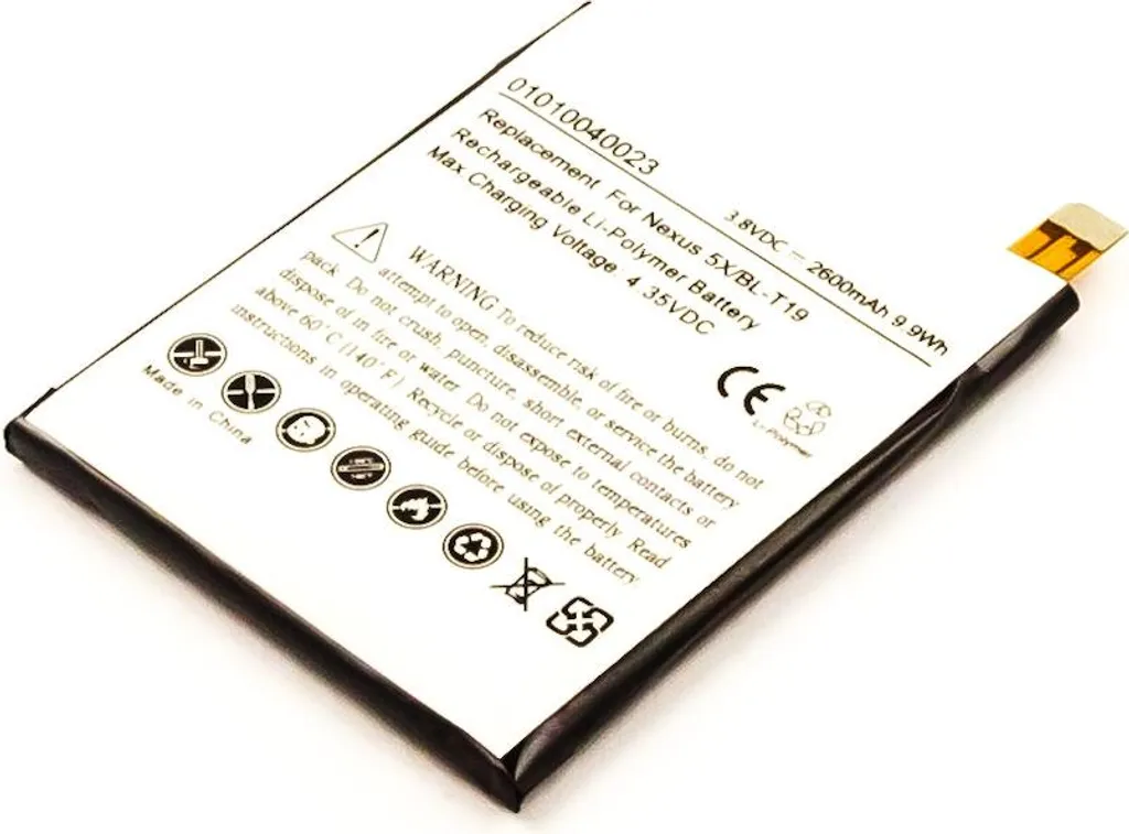 Batterie BL-T19 Li-ion 2600 mAh pour LG Nexus 5X - Longue Durée