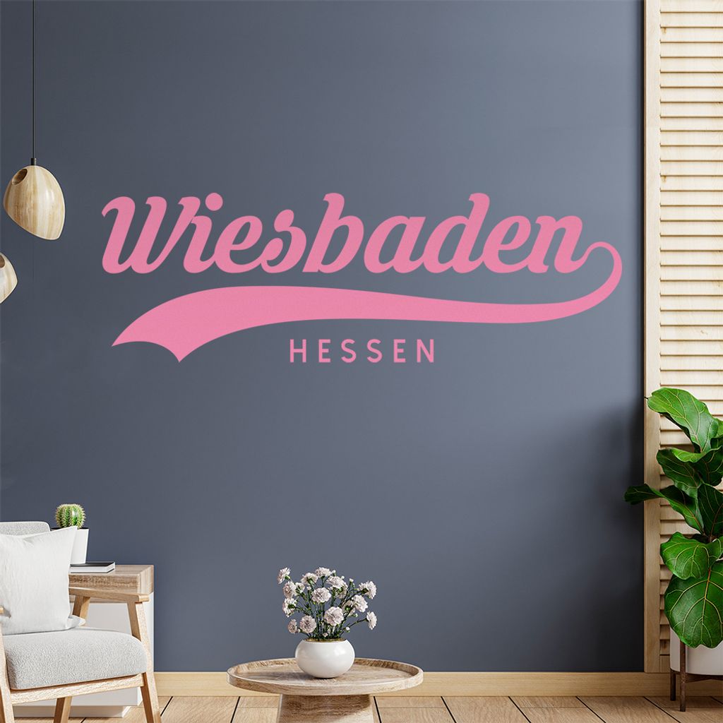 Wiesbaden Hessen Wandtattoo Wandaufkleber Wall Sticker - Dekoration, Küche, Wohnzimmer, Schlafzimmer, Badezimmer