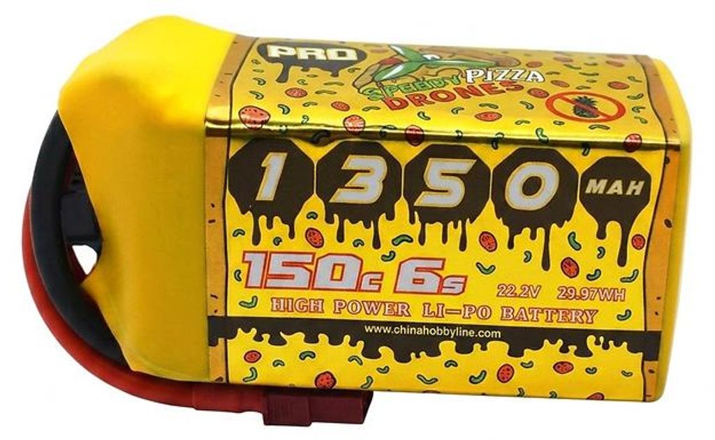 CNHL Pizza Series Lipo Akku 1350mAh 22.2V 6S 150C XT60 Produktbild 