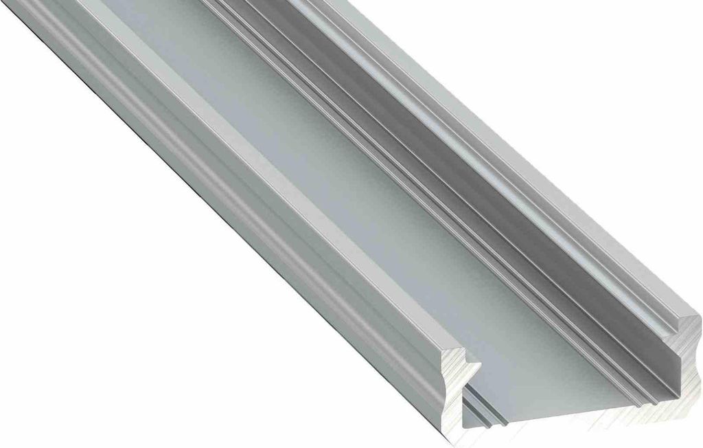 Aluminiumprofil Typ D 1m mit Milchlampenschirm