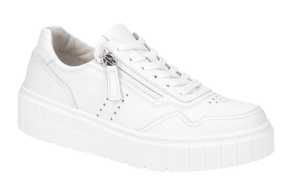 Gabor 46.418 Damenschuhe - sportliche Schnür- Halbschuhe weiß Freizeit NEU