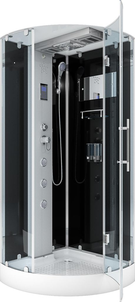 AcquaVapore D37-13R0-EC Dusche Duschtempel Komplett Duschkabine 90x90 MIT 2K Scheiben Versiegelung
