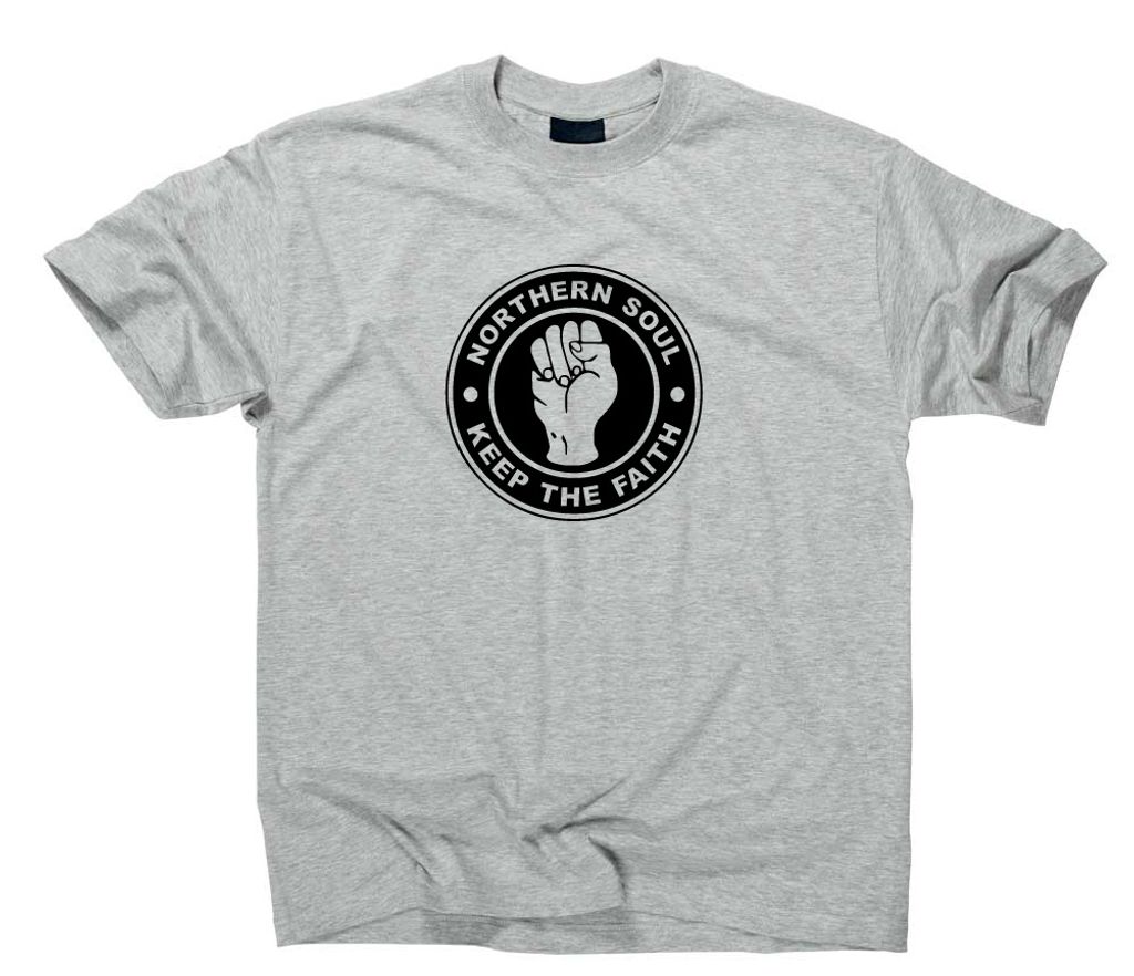 Styletex23 T-Shirt Northern Soul Music Logo, sport grey, M