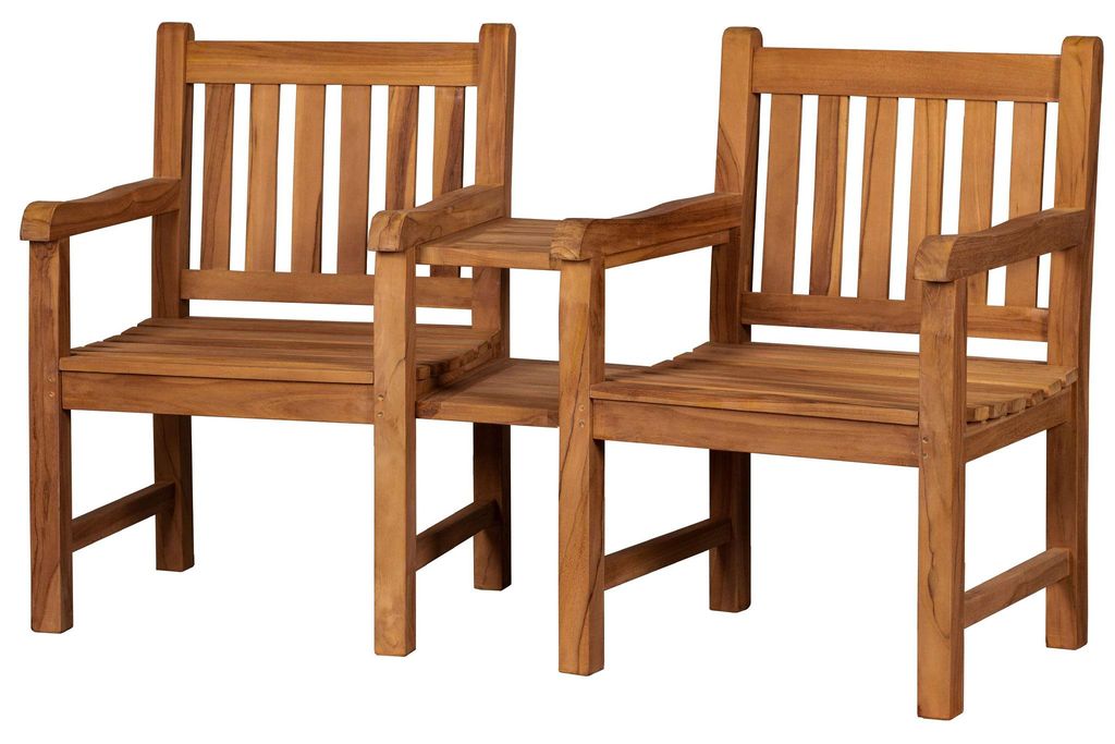 Teakholz Garten-/Balkonsitzbank - bene living - Produktbild 