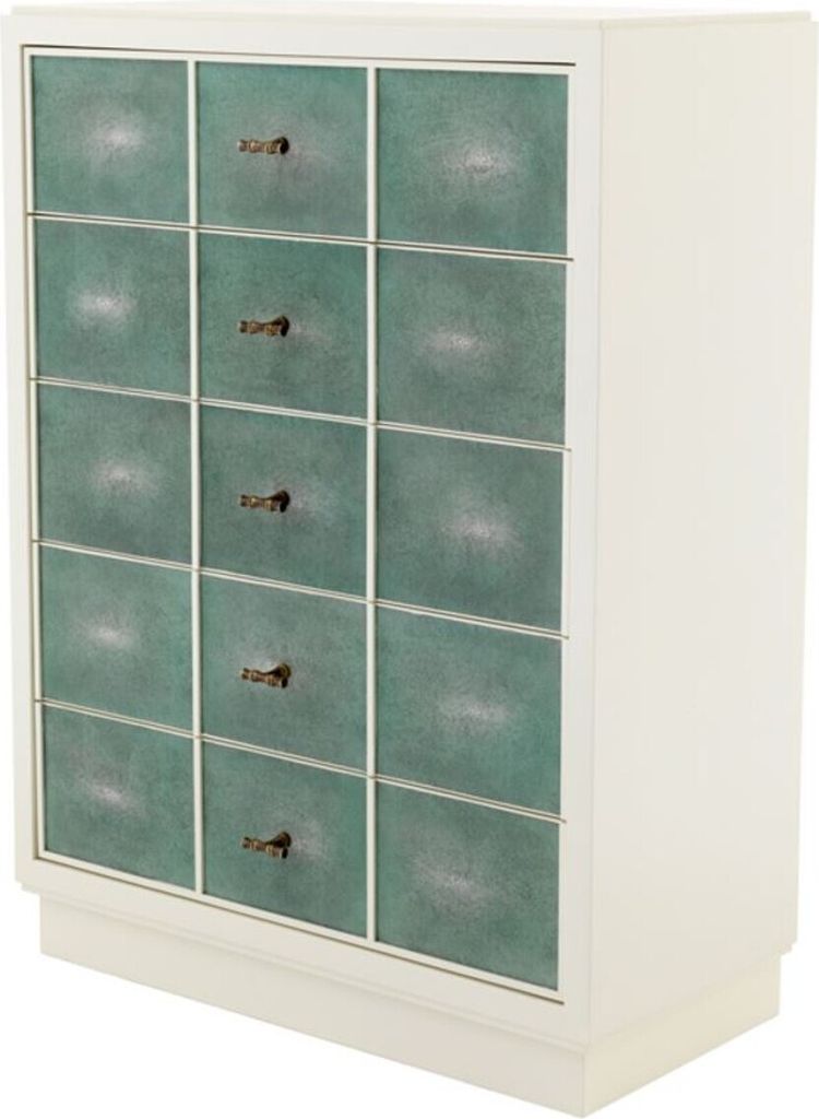 Casa Padrino Luxus Mahagoni Schrank 96,5 x 47,5 x H. 130 cm - Designer Möbel
