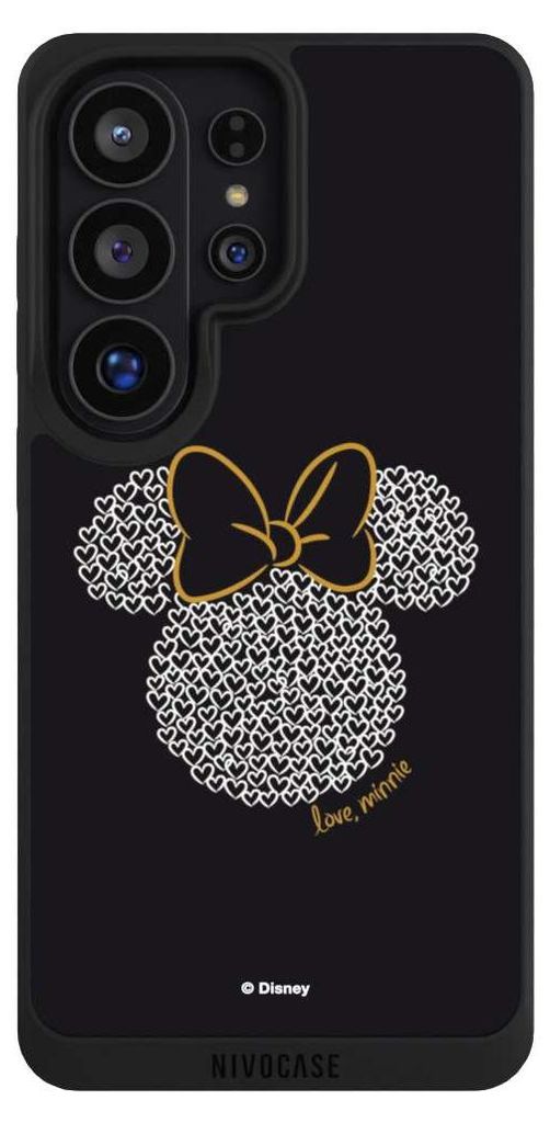 NIVOCASE Handyhülle für Samsung Galaxy S26 Ultra Hülle NIVOpure Case Schwarz Disney Minnie Mouse Muster