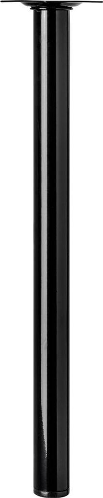 Hettich Tischbein 3,0 x 40 cm Stahl schwarz - 1 Stück